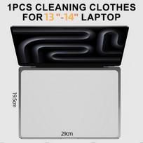 Microfiber Liner Clean Cloth with Screen Keyboard Imprint Protection for MacBook Keyboard Dustproof Cloth Air15' /15'Pro 13'/14' black