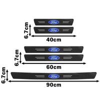 Automobilio slenksčio apsauginė nuo įbrėžimų lipdukas Ford Focus 2 3 Fiesta Mondeo Mustang Transit Fusion Kuga priedams black