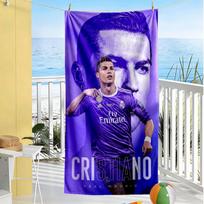 Cristiano Ronaldo Real Madrid Beach Towel Super Soft & Absorbent Comfortable Lightweight 70cmx140cm(27x55inch)