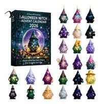 Christmas Window Decorations Coastal Gnome Advent Calendar, 24Pcs Acrylic 2D Sea Glass Ornament Set Hanging Ornaments with String, Beach Themed C gray