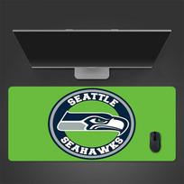 Seattle Seahawks Mouse Pad, Large Gaming Desk Mat, Non-slip XXL Mousepad for Laptop & Tablet, Mini PC Playmat with Stitched Edges 30cmx60cm(11.8x23.6inch) green