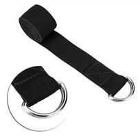 with Metal D Ring Buckle Adjustable Stretch Strap 183*3.8cm Yoga Strap  Sports Stretching juoda
