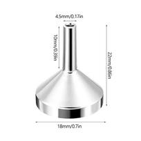 1/5Pcs Mini metal Aluminum Funnel Kitchen Oil Liquid Funnel with Detachable Filter Wide Mouth Funnel for Canning Kitchen Tools white