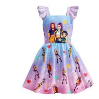 Kpop Demon Hunters Girl Sleep Dress With Cartoon Pattern For Kids Pink,150cm white