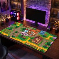 Big Mouse PadStardew Valley Extended Soft Desk Mat Gaming Office Computer Table Decor Mat 30cmx60cm purple