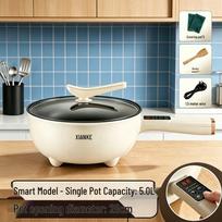 Electric Wok Multi-functional Non-stick Cooker: Dormitory & Home Pot for Steaming, Stir-frying, Frying & Cooking.