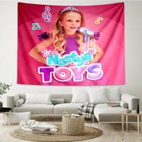 Like-Nastya Print Tapestry, Backdrop, Easy Setup, Ideal for Bedroom, Office & Living Room, with Aesthetic Wall Hanging Decor. 130cmx150cm
