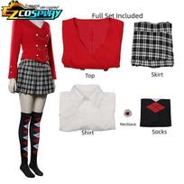 Moterų Veronica Sawyer Cosplay Kostiumai Apranga Helovinas Heathers Muzikinis Kostiumas Sijonas Kostiumas L red