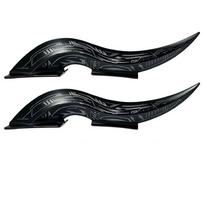 1Pair Waterproof Dragon Horn Car Roof Fins 32 LED Light Modes Car Arc Light  Car Roof Decoration 1 Pair