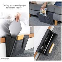 Felt Bedside Caddy Storage Bag Sofa Organizer Pocket for Tablet Phone Remote juoda