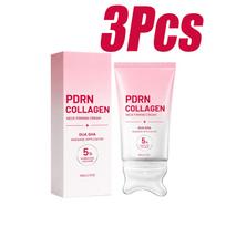 PDRN Collagen Gua Sha Neck Firming Cream Anti-Wrinkle Tightening Contour Moisturizer for Neck Jawline and Décolleté Smoothing 3PCS