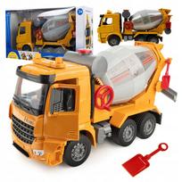 click4TOYS BETONIARKA žaislinis betono maišyklės sunkvežimis su šviesos ir garso efektais