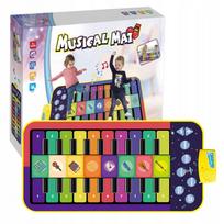 Interaktyvus muzikinis šokių kilimėlis vaikams click4TOYS, 144 × 70 cm, 10 garsų ir 8 instrumentai