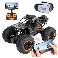 Nuotoliniu būdu valdomas bekelės automobilis click4TOYS su Wi-Fi kamera ir VR akiniais, nuo 6 metų