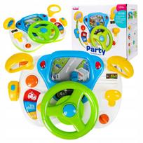 Interaktyvus vairas vaikams click4TOYS su šviesos ir garso efektais, mikrofonu