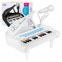 Mokomasis vaikiškas pianinas click4TOYS su mikrofonu, MP3 jungtimi ir šviesos efektais