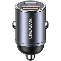 USAMS Car Charger 30W 1xUSB+ 1xUSB-C Fast Charge C38 USA001368