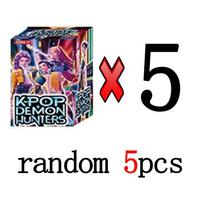 K-pop Demon Hunters Blind Box Devil Saja Collect Anime Figure Kid Party Cosplay Gaming Cartoon Huntrix Decorative black