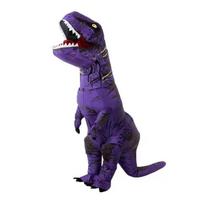Pripučiamas tiranozauro kostiumas suaugusiems ir vaikams – dinozauro kostiumas Child 120-150cm blue
