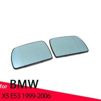 Šildymo šoninis veidrodėlio stiklas, durelių sparnas, galinio vaizdo veidrodėlio stiklas, skirtas BMW X5 E53 1999-2006 automobilių priedai 1pc Right gray