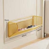 Entrance shoe rack wall-mounted simple small narrow slipper rack small multi-layer shelf shoe cabinet behind bathroom door beige