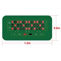 120*60cm Folding Poker Mat Texas Hold'em Poker Rubber Mat Playing Cards Topper for Tables Portable Pokers Table Top Layout black