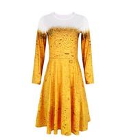 Oktoberfest Cosplay Costume For Men With Polyester Stage Wear For Halloween And Party Use Girl,2XL yellow