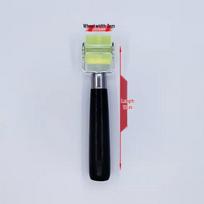 Silicone Hand-Push Glue Roller for Leather and Shoe Making gray