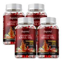 High-purity Antarctic krill oil soft capsules, premium Omega-3, eye-protecting, antioxidant, suitable for adults. 120*4