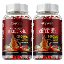 High-purity Antarctic krill oil soft capsules, premium Omega-3, eye-protecting, antioxidant, suitable for adults. 120*2