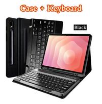 Dėklas Galaxy Tab S11 Ultra 14,6 colio , Odinis dėklas su belaidže klaviatūra ir S Pen laikikliu, skirtas SM-X936B/ SM-X930, Juodas Tab S11 Ultra 14.6&French