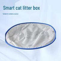 Two-Pack Smart Cat Litter Box Mat: Scratch, Stick, & Leak-Proof Oxford Cloth. Mini Mat Pack of 2: 40*37 pilka
