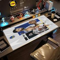 Golden State Warriors Large Mouse Pad Keyboard Mat HD Print Desk Pad Non-Slip Rubber Bottom Computer Desk Office Decoration Accessory 40cmx90cm