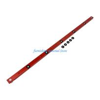 Y5GD Aluminium Miter Bar Clamping Tool Slider Table Sawer Gauge Woodworking Push Fence For Table Sawer And Routers 300mm raudona