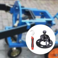 Wheel Hub Puller Tricycle Brake Drum Removal Tool Professional Replacement with Wrench Versatile white