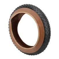 20x4 Inch Bike Tire Folding Bike Tires for Snowmobile Rubber Foldable Replacement Bicycle Tire Black and Yellow black