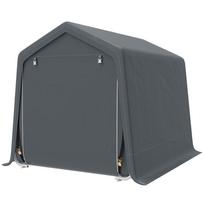 8 X 6.5 Ft Outdoor Garden Storage Shed Waterproof Bike Tent W Double Roll Up Zipper Door For Garden Tools Dark Grey