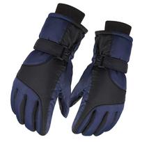 Non-Slip Snowboard Gloves Touch Screen Winter Gloves Waterproof Ski Gloves  Winter Sports Men-Navy black