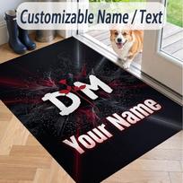 Custom Text Printed Rug Depeche Mode Non Slip Floor Carpet For Home Room Decor 50cmx80cm