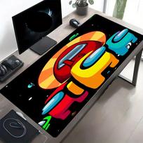 Among Us Print Mouse Pad, Anti‑Slip Desktop keyboard Mat, for PC Laptop Gaming Working Daily Use, Cool Festival Surprise Gift 50cmx100cm