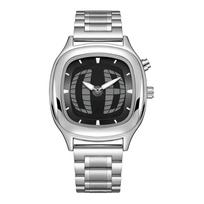 Y2K Quartz Watch Dual Display Dial Stainless Steel Original Watches Dynamic Design Wristwatch Gift black