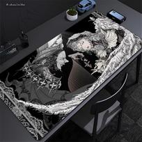 Art Mouse Pad Gothic Retro Black Girl Desk Mat Rubber Mat Mouse Carpet Table Pads HD Pc Mats 900x400 Office Accessories Mousepad 70x30cm