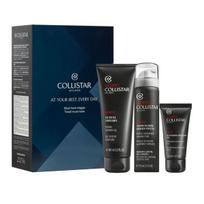 Rinkinys Collistar Uomo Must Have Viaggio Kit: skutimosi putos, 75 ml + valomasis veido gelis, 30 ml + dušo gelis, 100 ml