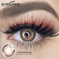 Eyeshare 1 pora spalvotų lęšių TWINKLE spalvoti kontaktiniai lęšiai Gražūs mokinio makiažo kontaktiniai lęšiai kasmet naudojami kosmetiniai grožio akių lęšiai black