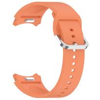 Silikoninė apyrankė skirta Samsung Galaxy Watch 7 FE 6 4 Classic 5 pro 44mm 40mm 43mm 47mm 45mm apyrankė Galaxy Watch6 7 dirželis oranžinė