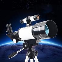 Astronominis teleskopas vaikams Tikslus žiūronas Dovana Lengvas Vaikams Neslystantis Stebėjimas white