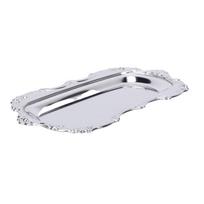 Vintažinis nerūdijančio plieno papuošalų padėklas Elegantiškas mažas serviravimo padėklas Vestuvių dekoratyvinė lėkštė white