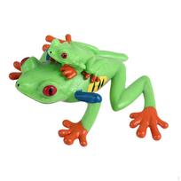 Frog Figurine for Home Decor And Collection 3cmx5.5cmx7cm green