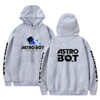 Mens Womens Hoodie Astro Bot Anime Hoodies Anime Streetwear Harajuku Casual Printed Hooded Pullover Sweatshirts M pilka