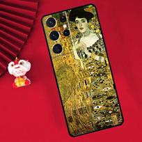 Gustav Klimt Art Case For Samsung Galaxy S24 S23 S25 S26 Ultra S20 FE S21 S22 Plus S10 S25 FE Cover Funda Galaxy S23Ultra black